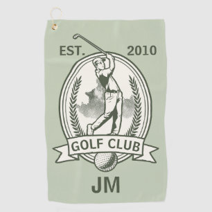 Serviette De Golf Conception monographique de club de golf personnal