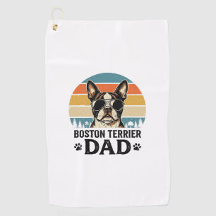 Serviette De Golf Conception Papa Boston Terrier Amant de Chien Vint