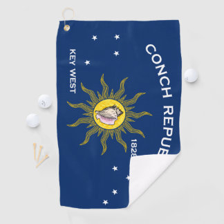 Serviette De Golf Conch Republic Flag