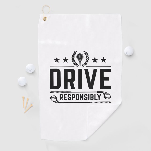 Serviette De Golf Conduire de manière responsable (En situation)