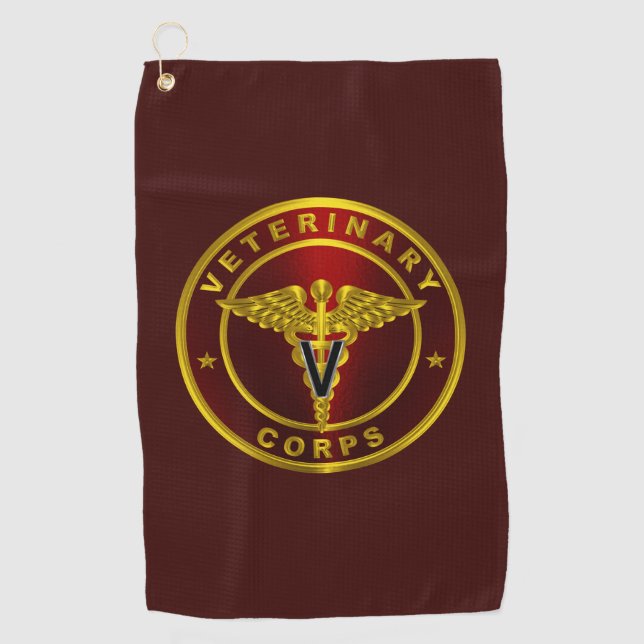 Serviette De Golf Corps vétérinaire (Devant)