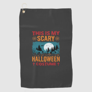 Serviette De Golf Costume de Halloween Effrayant Drôle Graphique Lun