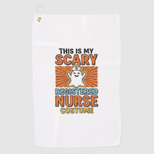 Serviette De Golf Costume d'infirmière diplômée effrayant Halloween