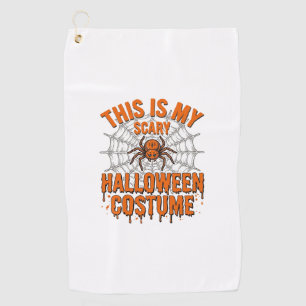 Serviette De Golf Costume Halloween effrayant Toile d'araignée Desig
