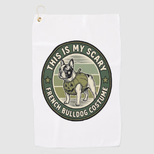 Serviette De Golf Costume Halloween Épouvantable Bouledogue Français