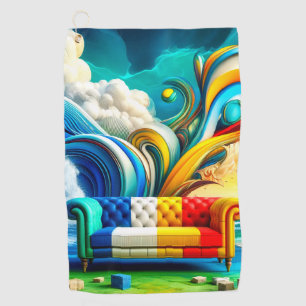 Serviette De Golf Couch Arc-en-ciel