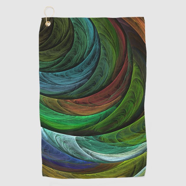 Serviette De Golf Couleur Gloire Moderne Art Abstrait Motif Élégant (Devant)