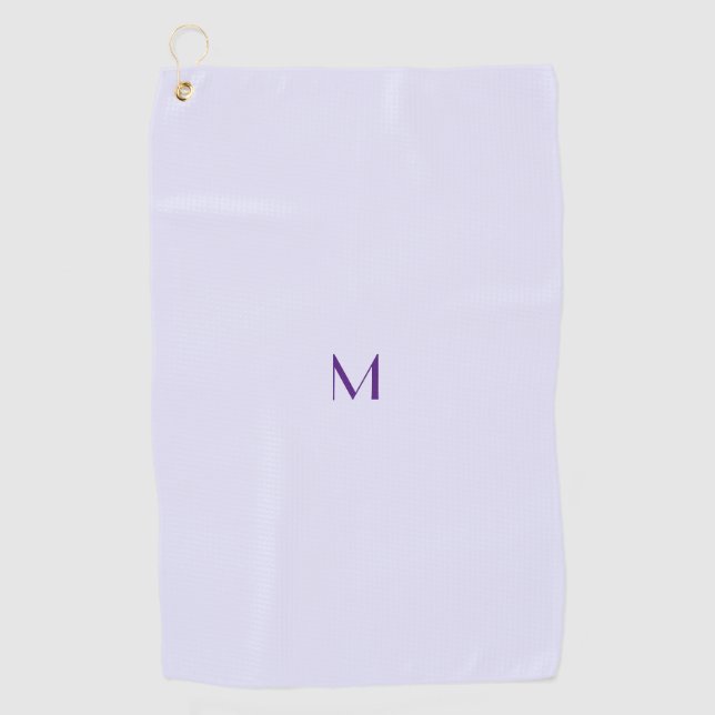 Serviette De Golf couleur lavande - ajouter un monogramme (Devant)