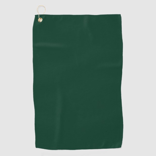 Serviette De Golf Couleur solide vert foncé (Devant)