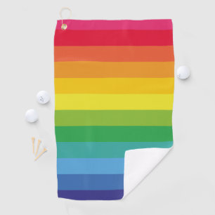 Serviette De Golf Couleurs arc-en-ciel claires et modernes