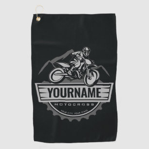 Serviette De Golf Coureur de motocross personnalisé moto cross sur t