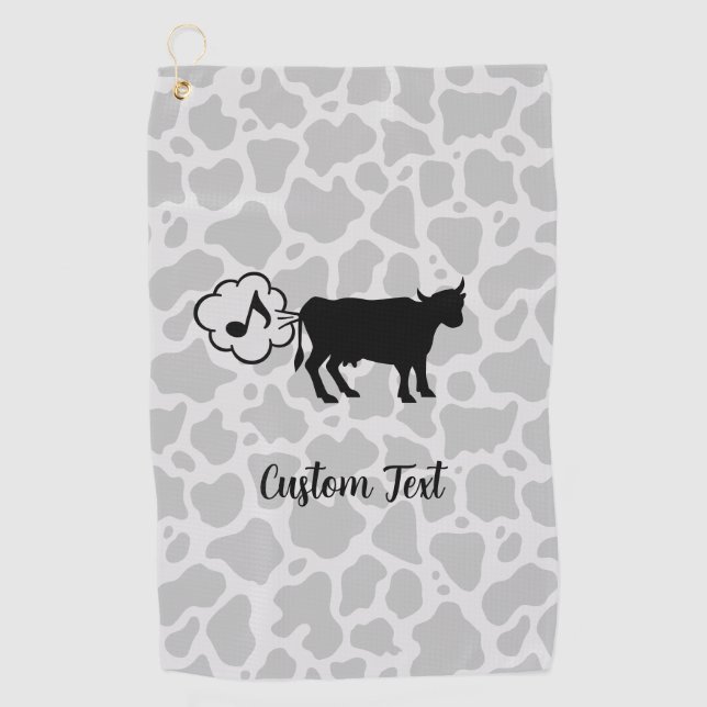 Serviette de golf Cow Methane Icon (Devant)