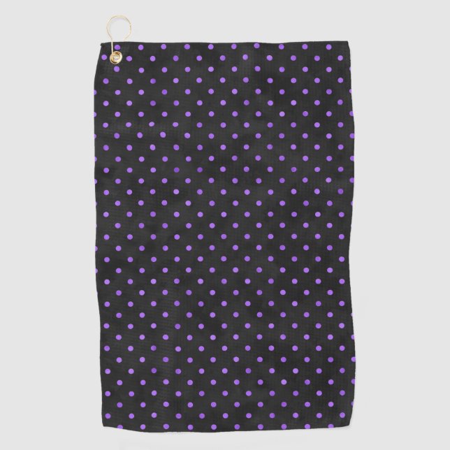 Serviette De Golf Crânes pourpres et séries de tournesols 14 (Devant)