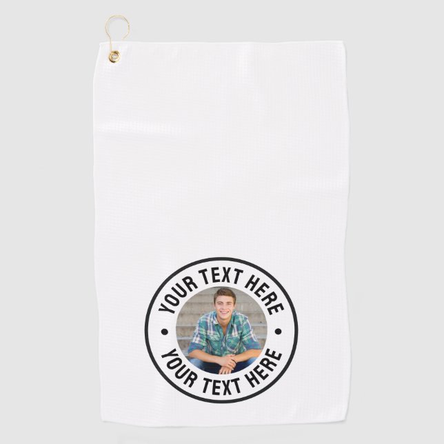 Serviette De Golf Create your Own Photo (Devant)