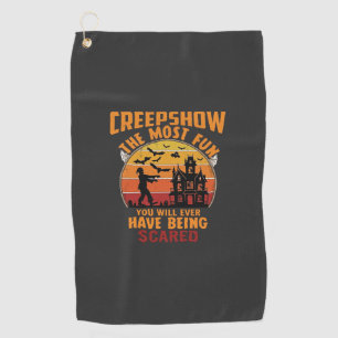 Serviette De Golf Creepshow Halloween Zombie Maison Hantée Sunset Ba