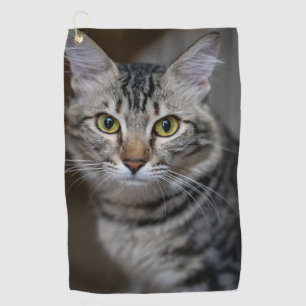 Serviette De Golf Créez Votre Propre Photo de Chat Personnalisée