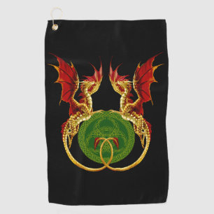 Serviette De Golf Crescent Céleste Lune Et Dragons