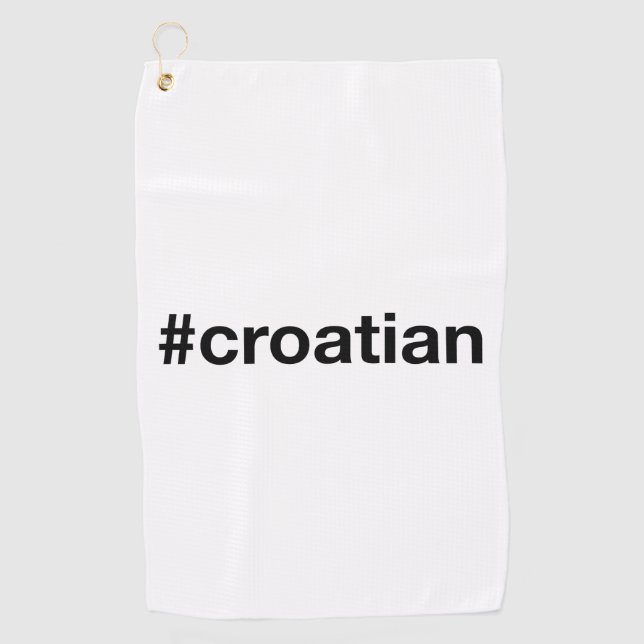 Serviette De Golf croate (Devant)
