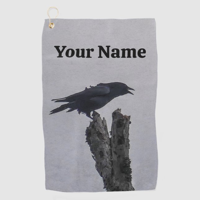 Serviette de golf Crow (Devant)
