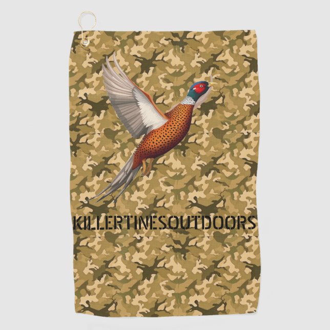 Serviette De Golf Custom camo golf ball towel (Devant)