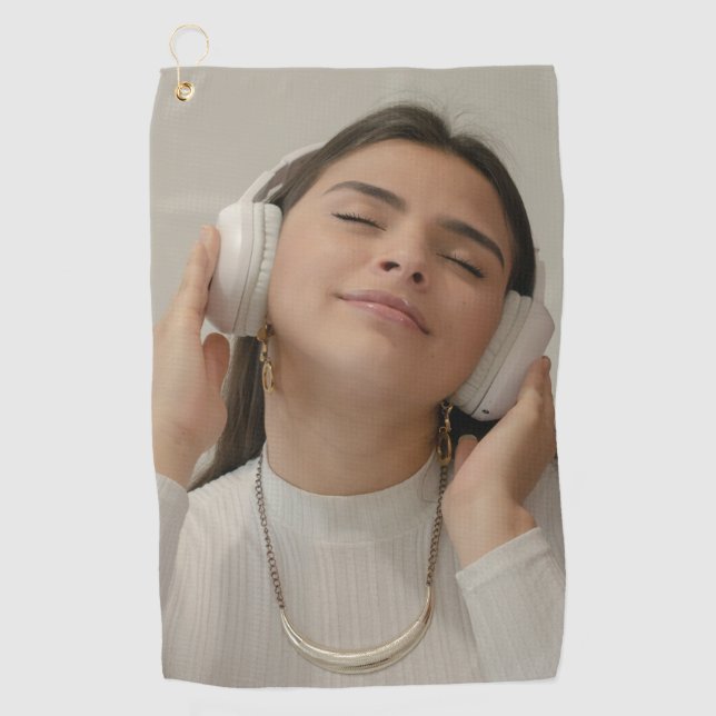 Serviette De Golf Custom Full Photo Modern  (Devant)
