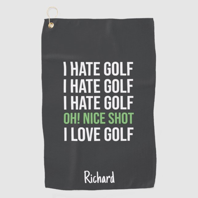 Serviette De Golf Custom Golf Towels Personalized Funny Golfer Gifts (Devant)