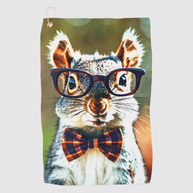 Serviette De Golf Cute écureuil (Devant)