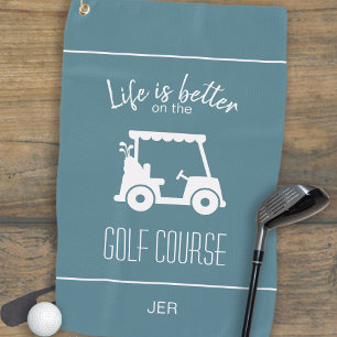 Serviette De Golf Cute Golf Panier Golf Golf Parcours de golf Devis