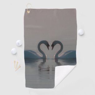 Serviette De Golf Cygnes sur le lac