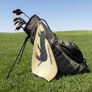 Serviette De Golf Dachshund Design personnalisé