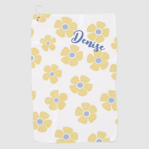 Serviette De Golf Daisées jaunes