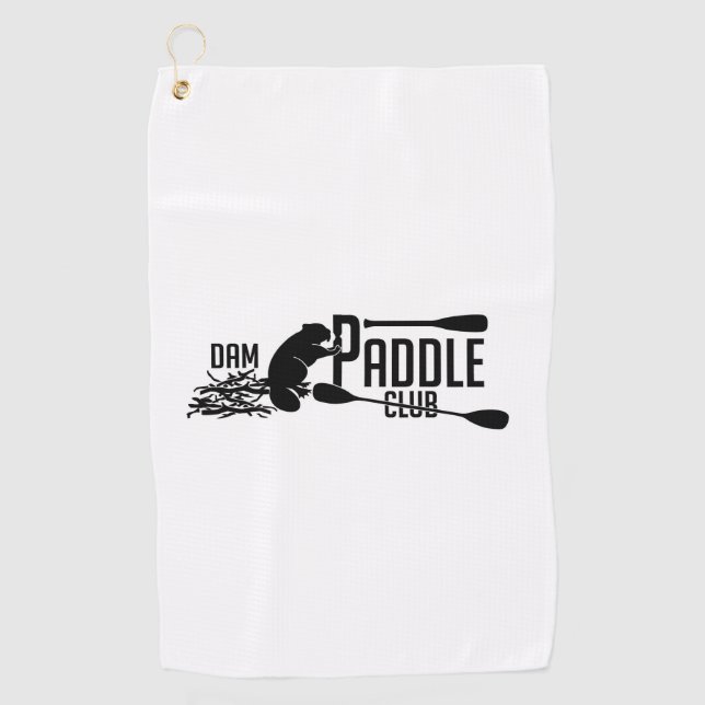 SERVIETTE DE GOLF DAM PADDLE CLUB GOLF (CANOE KAYAK) TOWEL (Devant)