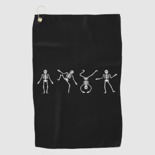 Serviette De Golf Dancing Skeleton Halloween