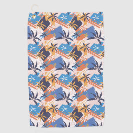 Serviette De Golf Dans Les Tropiques Abstraits