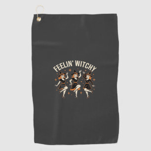 Serviette De Golf Danse de sorcière Halloween Feelin’ Witchy
