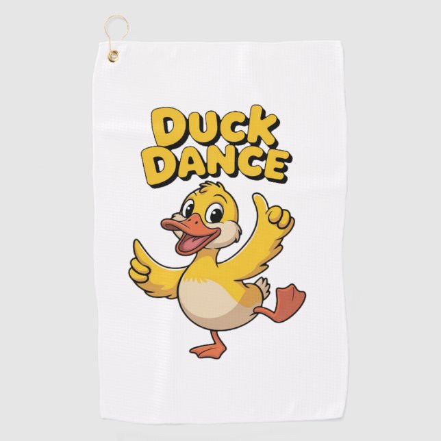 SERVIETTE DE GOLF DANSE DU CANARD (Devant)