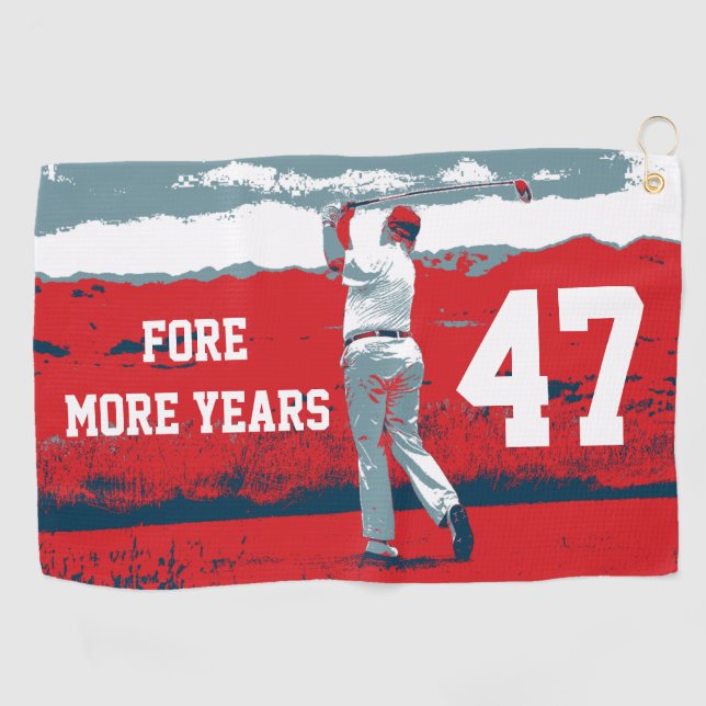 Serviette De Golf D'autres années Donald Trump (Horizontal)