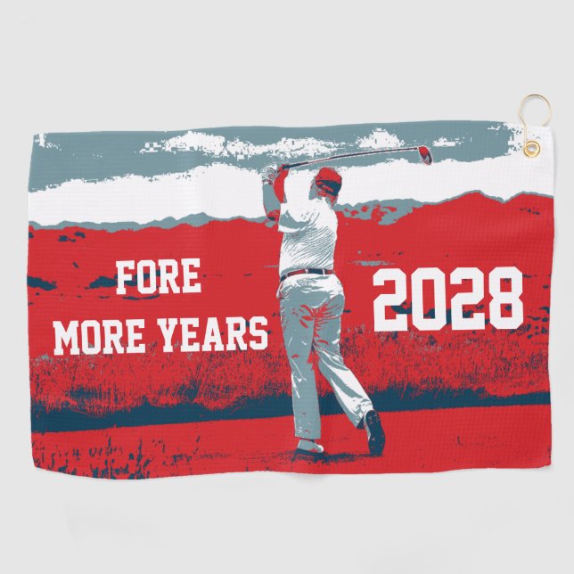 Serviette De Golf D'autres années Donald Trump 2024 (Horizontal)