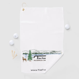 Serviette de golf de camps de région sauvage