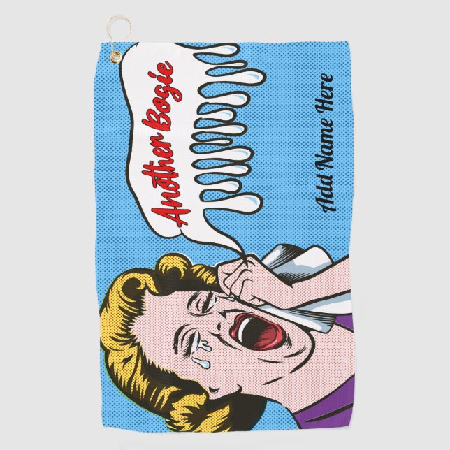 Serviette de golf de golf de séchage personnalisée (Devant)