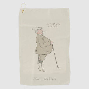Serviette de golf de Golfeurs Vintages personnalis