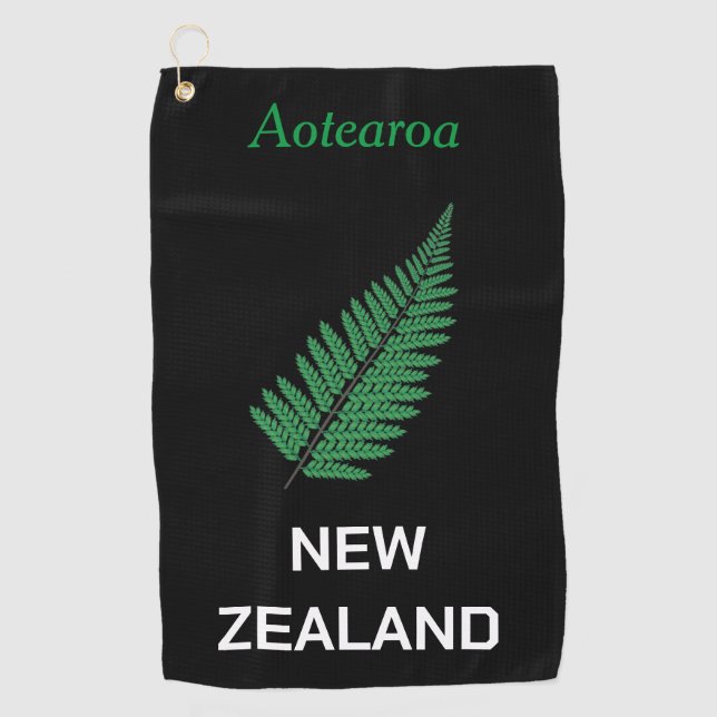 serviette de golf de la Nouvelle-Zélande (Devant)