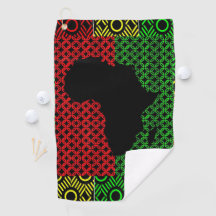 SERVIETTE DE GOLF DE L'AFRIQUE