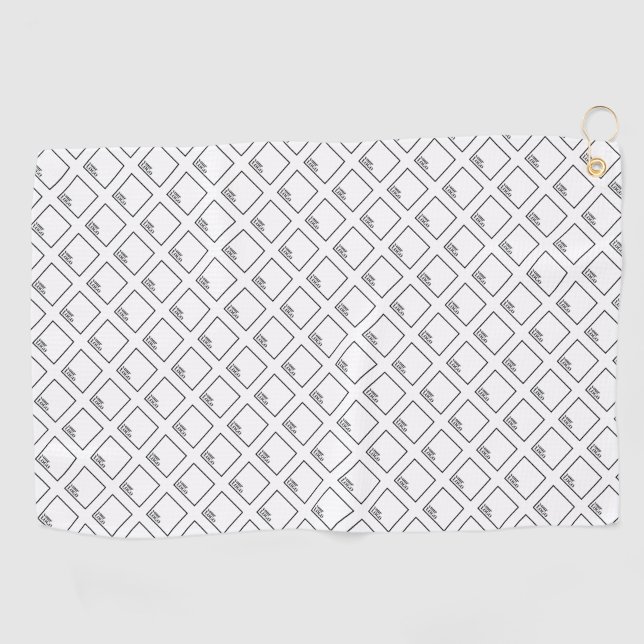 Serviette de golf de marque Logo (Horizontal)