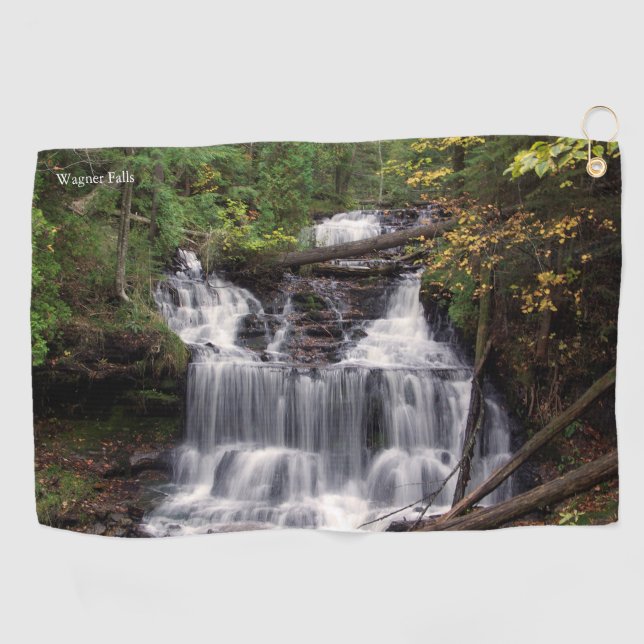serviette de golf de Wagner Falls (Horizontal)