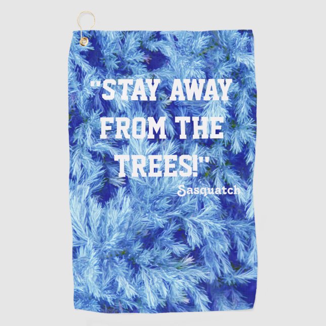 Serviette de golf de Woodland Forest (Devant)