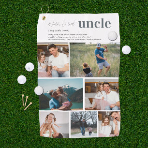 Serviette De Golf Définition de l'oncle 7 Photo personnalisée