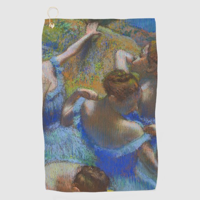 Serviette De Golf Degas Blue Dancers Pastel Fine Art Masterpiece (Devant)