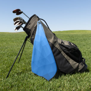 Serviette De Golf Dégradé bleu clair motif en maille géométrique