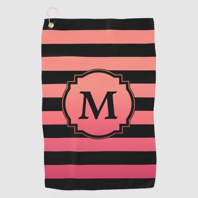 Serviette De Golf Dégradé rose (Devant)